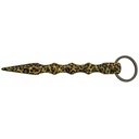 Leopard Grip Quick-Access Kubotan Keychain - Aircraft Aluminum