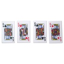 Royal Flush 4 Kings Precision Throwing Cards - Stainless Steel