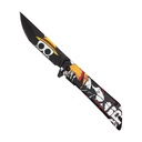 Straw Hat Captain Rapid-Deploy Spring-Assisted Pocket Knife - Black Graphic