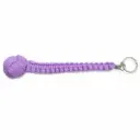 Amethyst Coil Quick-Clip Monkey Fist Keychain - Purple Paracord