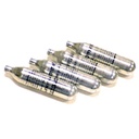 Precision Seal Consistent-Flow CO2 Cartridges - Silver Steel