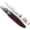 Bone Collector Hunting Knife - Natural Bone Handle
