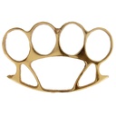 Street Authority XL Knuckle Buckle Paperweight - Gold Metal