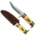 Deer Camp Legacy Hunting Knife - Bone & Brass