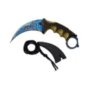 KARAMBIT BLUE RED BLD