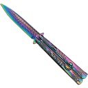Scorpion Strike Balisong Trainer - Rainbow